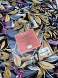 King Size Cotton Flat Bedsheet Set | Black Brown Floral Print | With 2 Stitched Pillow Covers