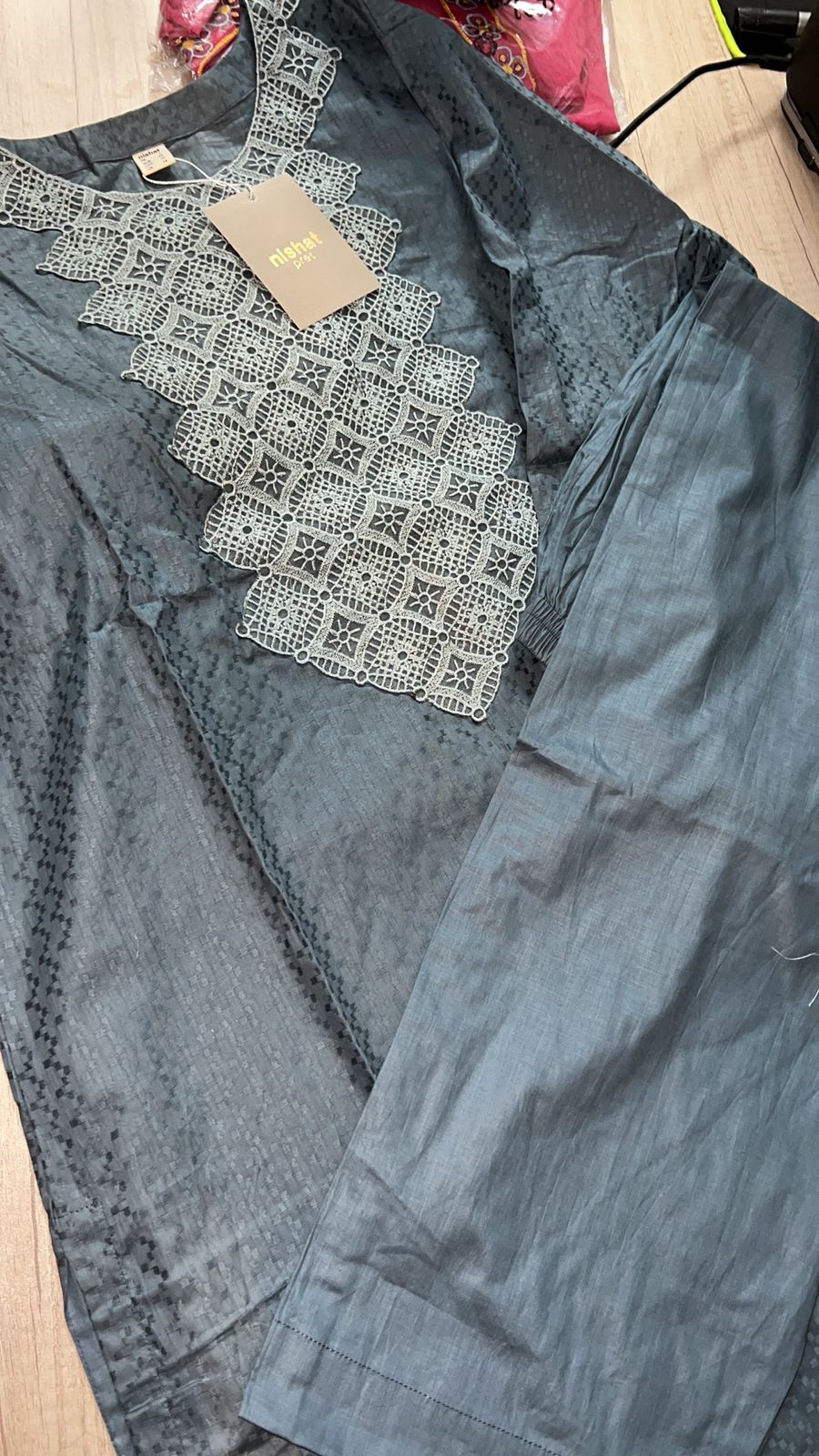 2 Piece Embroidered Suit – Lawn | Shirt & Trouser